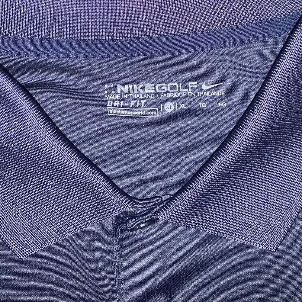 Nike Men’s Dri-FIT Polo Shirt XL – Blue USA‎ Flag Crest, Athletic Fit